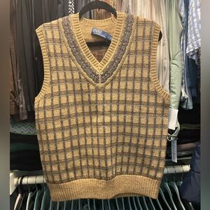 Polo by Ralph Lauren Plaid V-Neck Sweater Vest